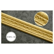 3 Roll 90 x 3 Inch Self Adhesive Flexible Foam Molding Trim Wallpaper Border 3D Sticky Decorative Wall Lines Peel and Stick Trim Wall Trim Baseboard Trim for Home, Office, Hotel DIY Decor