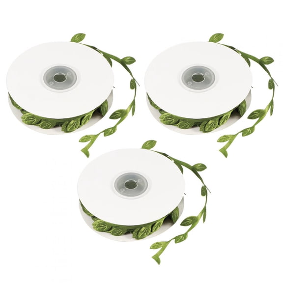 3 Roll Artificial Leaves Vine DIY Kindergarten Craft Wedding Christmas Decoration