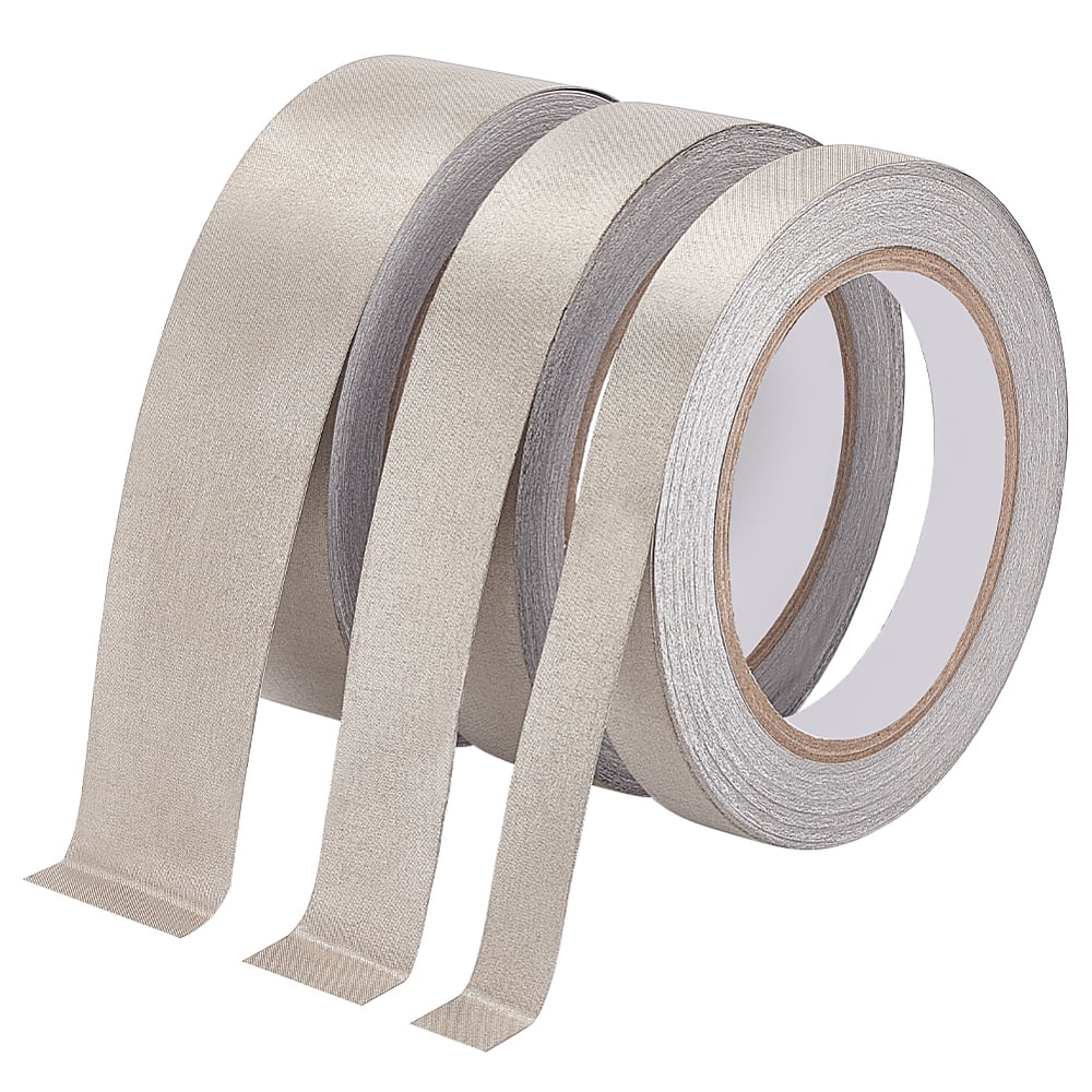 3 Roll Faraday Tape Double Conductive Cloth Tape for EMI LF EMF Shielding Electrical Repair Interference Shield