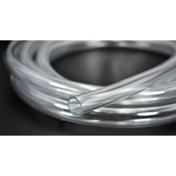 3' Roll Of Clear Pvc Tubing 1/2" Id X 5/8" Od Versilon C219A - Usa Made