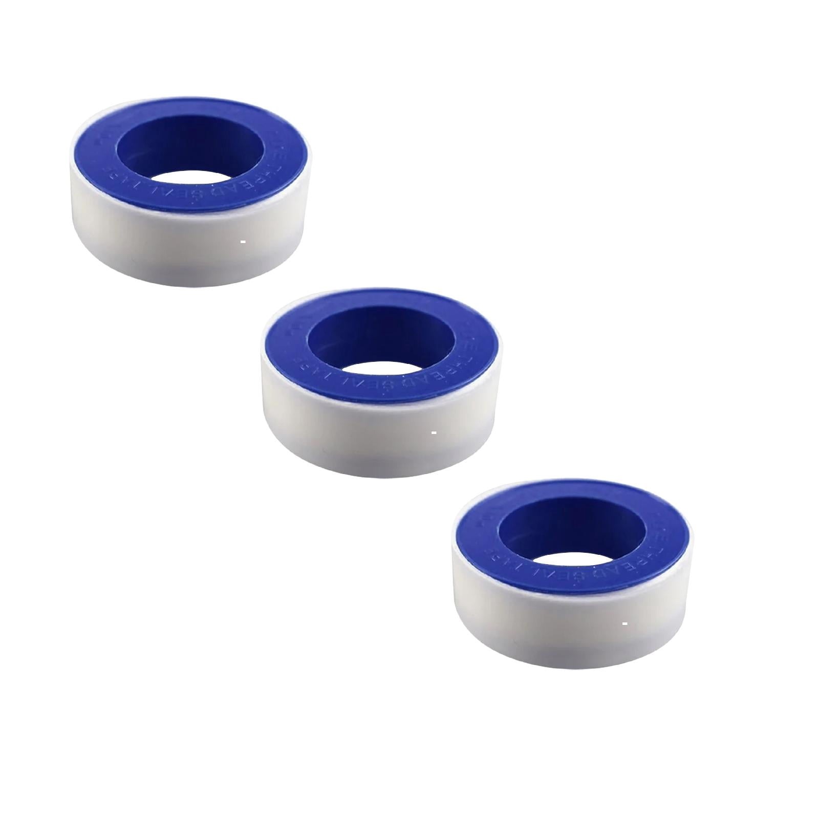 3 Roll Plumbers Tape,Pipe Sealing & Plumbing Thread Tape,Water Sealant Sealing Tape for Shower Head,Plumbing Thread Tap,Water Pipe Sealing Plumbers Tape, High Density Thread Sealant Tape,Blue