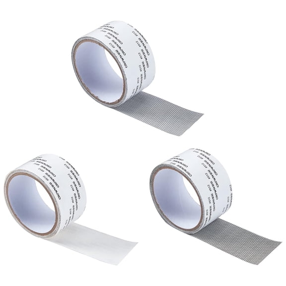 3 Roll Window Screen Repair Stickers Total 19.68Ft Polyurethane(PU) Window and Door Screen Repair Tape 3 Color Self Adhesive Waterproof Mesh Tape Colorful