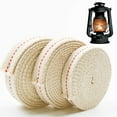 thumbnail image 1 of 3 Rolls 19.5 Foot Oil Lamp Cotton Flat Wick 100% Cotton for Oil Lamps or Paraffin Oil and Kerosene Based Lanterns (1/2 '',3/4''& 7/8 '',6.5 Feet per Roll), 1 of 5