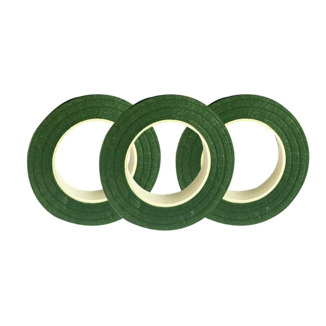 3 Rolls 27M Floral Tape Flower Tape Floral Stem Wrapping Packing Tape