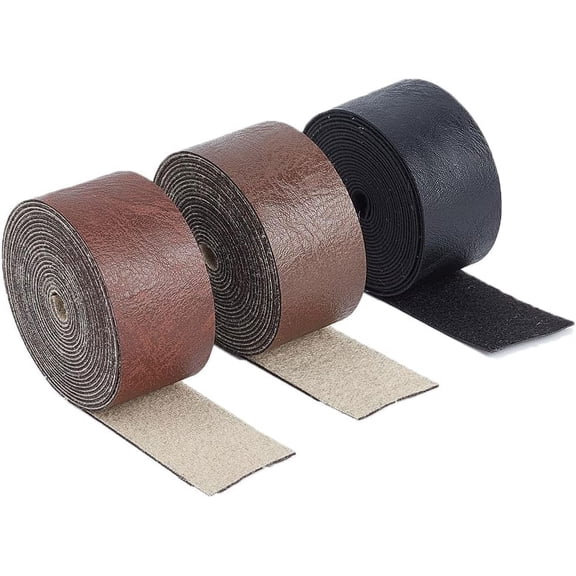 3 Rolls 3 Colors Grain Buffalo Leather Strip 0.98"/25mm Wide Cord 6.6Yds Long Single Sided Leather Roll 1.2mm Thick Matte Leather Cord for Necklace Bracelet Jewelry Laces colorful DIY