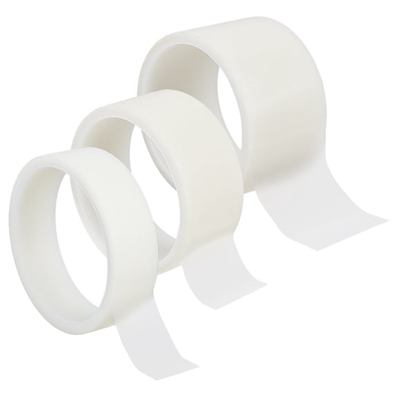 3 Rolls 3 Styles Plastic Bookbinding Tapes Clear 25.5~50mm