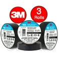 thumbnail image 1 of (3 Rolls) 3M TEMFLEX 165 ELECTRICAL TAPE BLACK 3/4" x 60 FT INSULATED ELECTRIC, 1 of 5