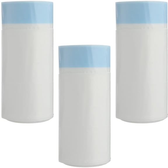 60 Counts Commode Liners Disposable Potty Chair Bags, Leak-Proof PE Bags for Commode Buckets, Portable Toilets, Drawstring Handle, 3 Rolls