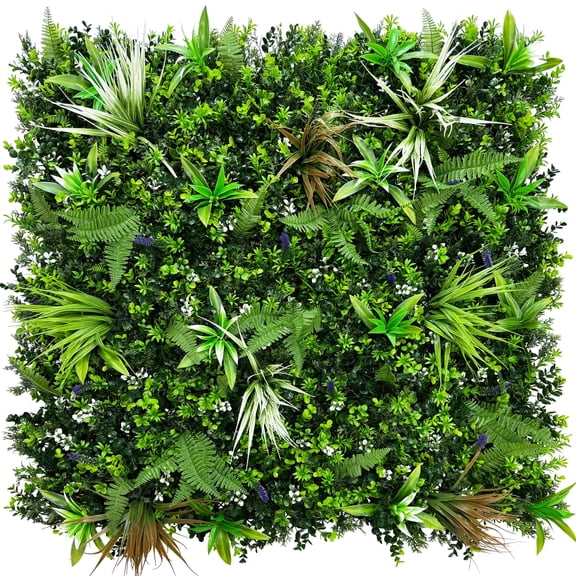 3 Rolls Artificial Boxwood Topiary Hedges Panels 40x40 Inch, UV Protected Green Grass Wall, Privacy Screen Backdrop for Garden Patio Balcony Indoor Outdoor Decor