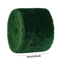 3 Rolls Christmas Green Velvet Ribbon, Handmade Vintage Ribbon, Frayed Vintage Christmas Ribbon for Christmas Tree, Gift Wrapping, Outdoor, Wreath, Garland, Bows Making, Flower Bouquet