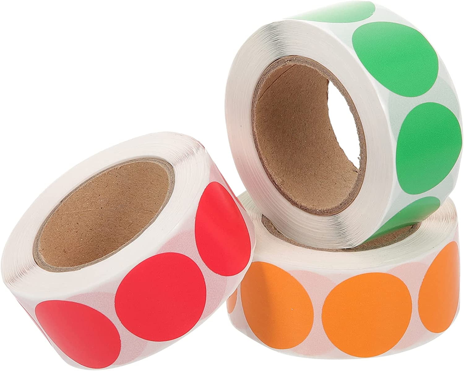 3 Rolls of Colored Coding Circle Dot Stickers Round Dot Labels Target