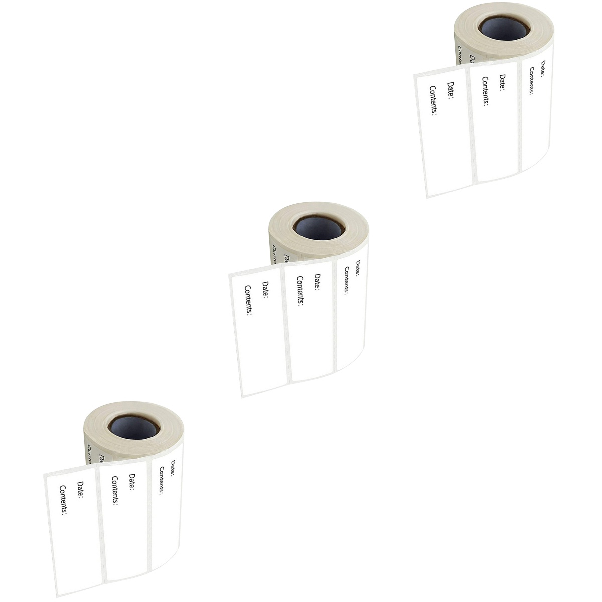 Label Roll Containers 3 Rolls Container Labels for Jars Kitchen Reusable Food Office ...