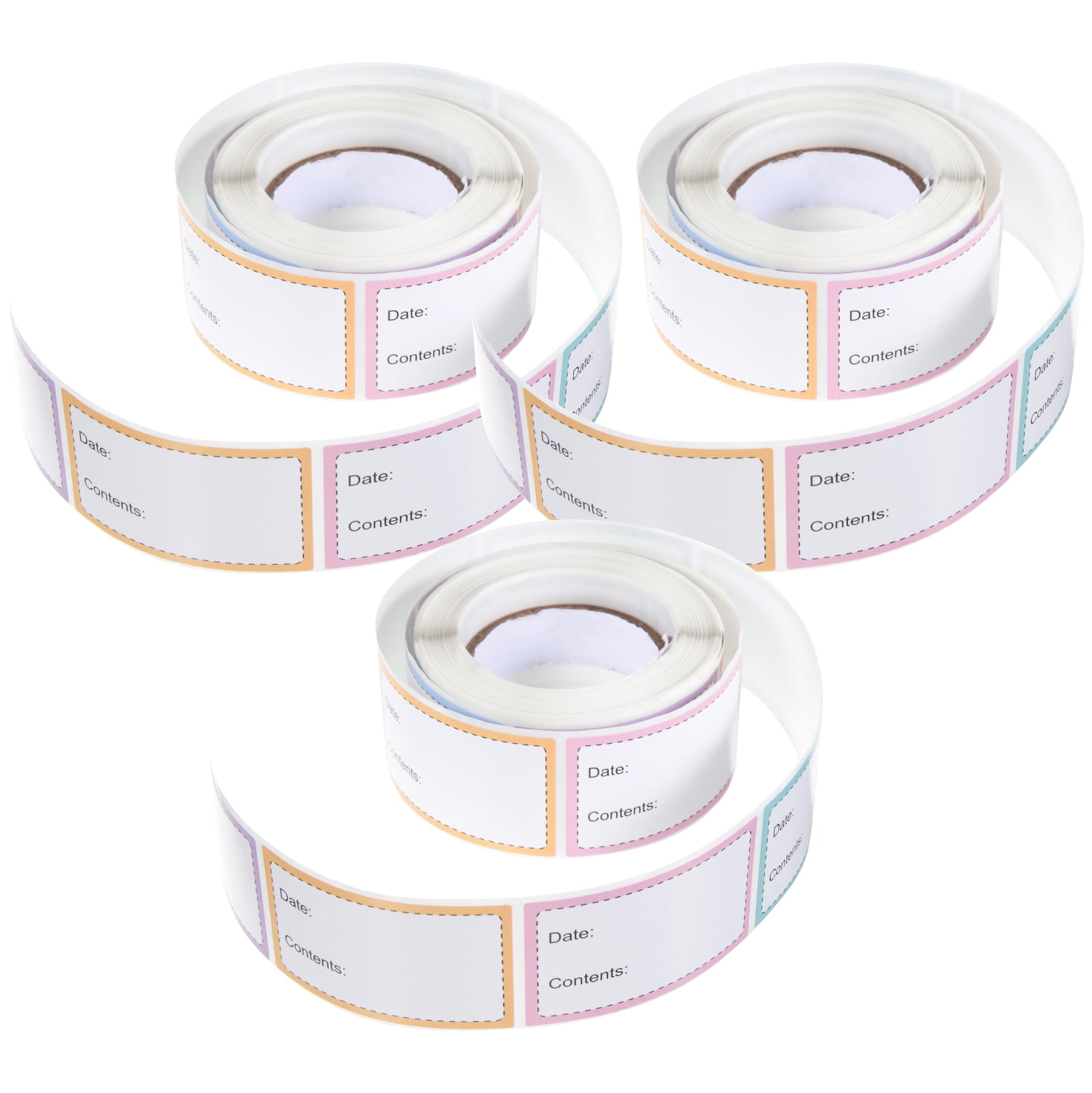 3 Rolls File Identification Stickers Labels Freezer Adhesive Food