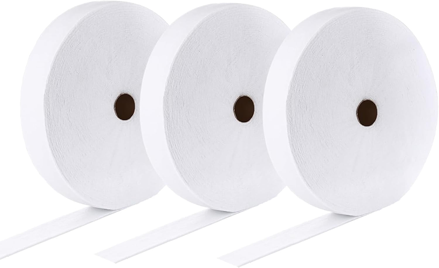 3 Rolls Jelly Roll Batting Strip 2 1/4 Inch Total 150 Yards Cotton Blend Batting on a Roll, Flexible Quilt Batting for Jelly Roll Rugs, Batting Strips, Braided Rug,Throw Rugs for Women Gifts