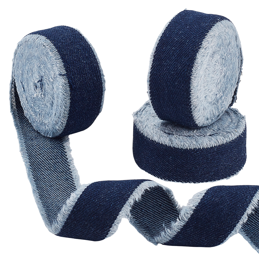 3 Rolls Marine Blue Denim Ribbon - Walmart.com
