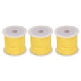 thumbnail image 1 of 3 Rolls Nylon Beading Thread Knotting Cord 0.6mm 50 Yards Braided Nylon Crafting Satin String, Bright Yellow, 1 of 5