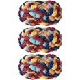 thumbnail image 1 of 3 Rolls  POM-POM Ball Yarn,100% Polyester Jelly Bean POM-POM Ball Yarn for Crochet Knitting Handcraft Mat Pet Nest 450g, 1 of 7