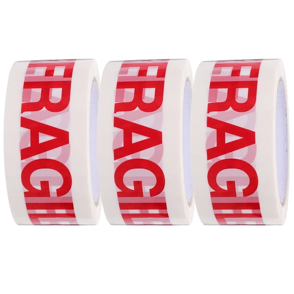 3 Rolls Packing Boxes for Moving House Fragile Warning Tape