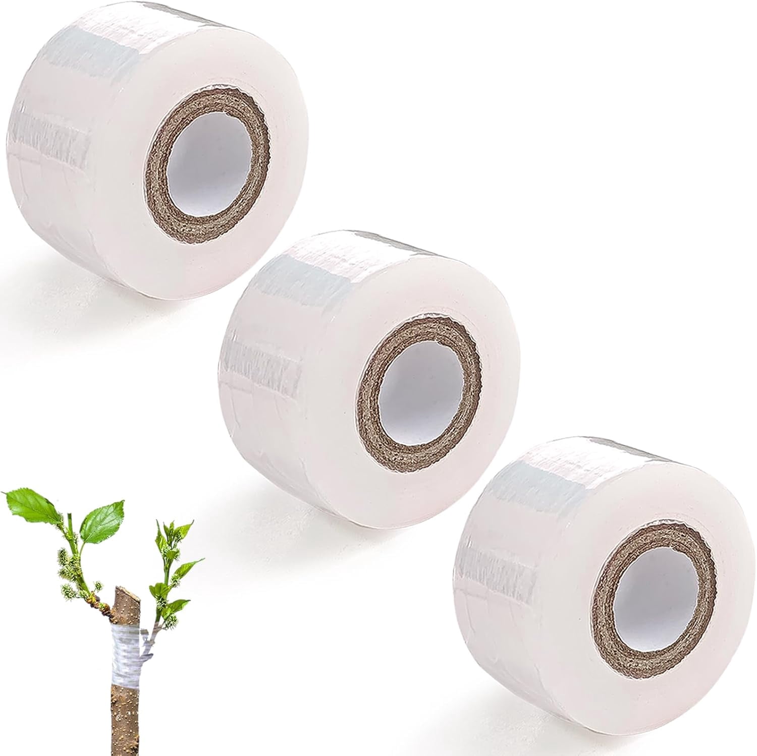 3 Rolls Plant Grafting Tape Set, 200M Stretchable Fruit Tree Repair ...