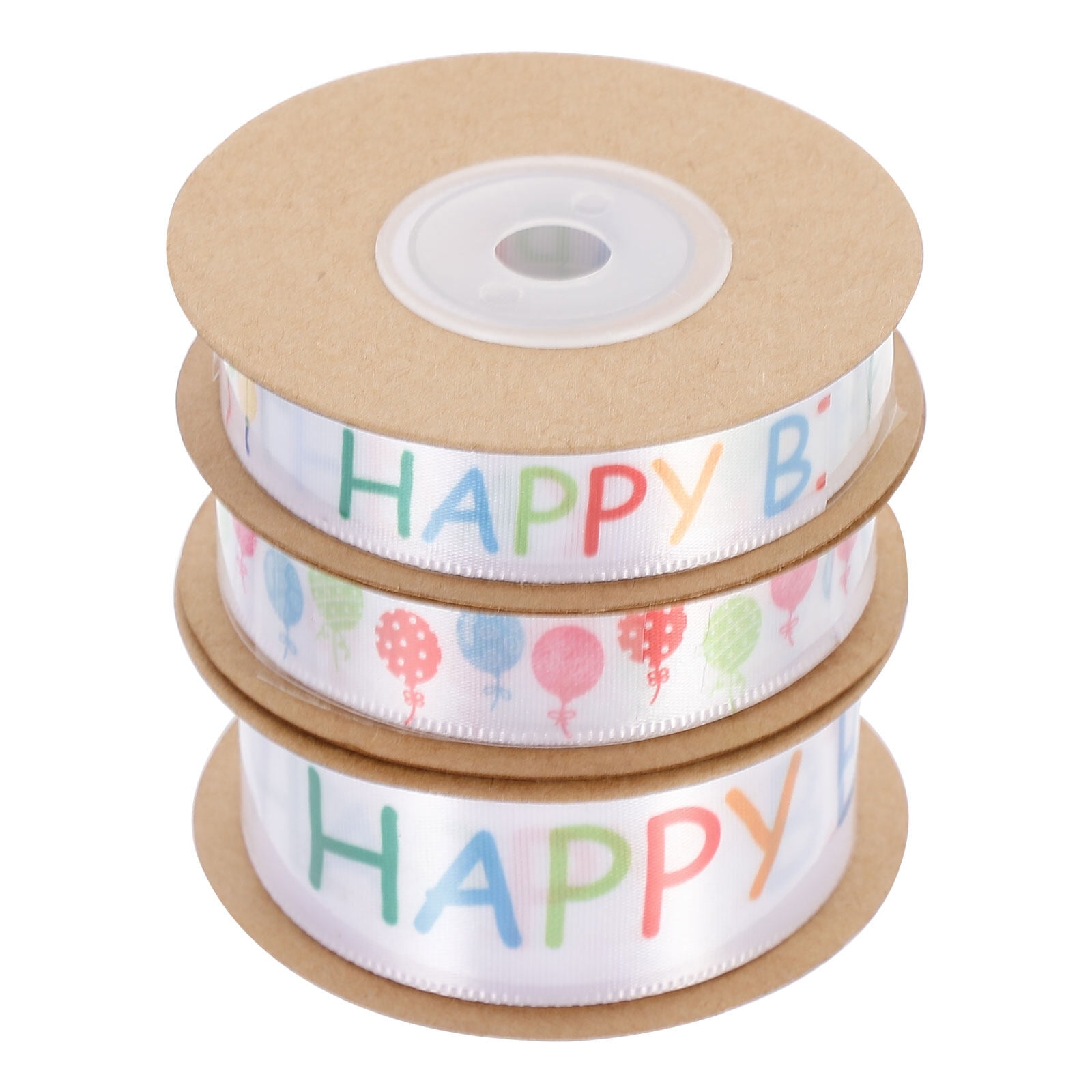 3 Rolls Ribbon for Flower Bouquet Satin Ribbon Birthday Gift Ribbons ...