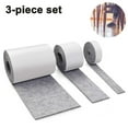 thumbnail image 1 of 3 Rolls Of Self-Adhesive Felt For Furniture (100Cm * 10Cm + 100Cm * 5Cm + 100Cm * 2Cm) Cut Any Shape, Strong Adhesive Sliding Mat Tape, For Chairs, Floor Protection -Grey, 1 of 6
