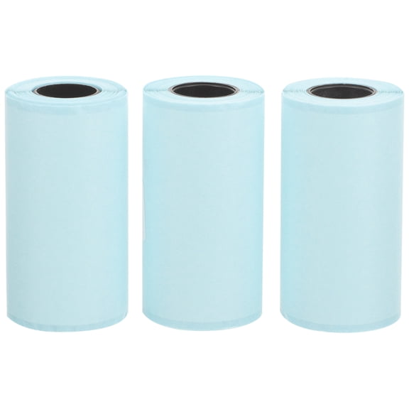 3 Rolls Self Adhesive Printable Label Blank Correction Label Sticky Package Label for Office