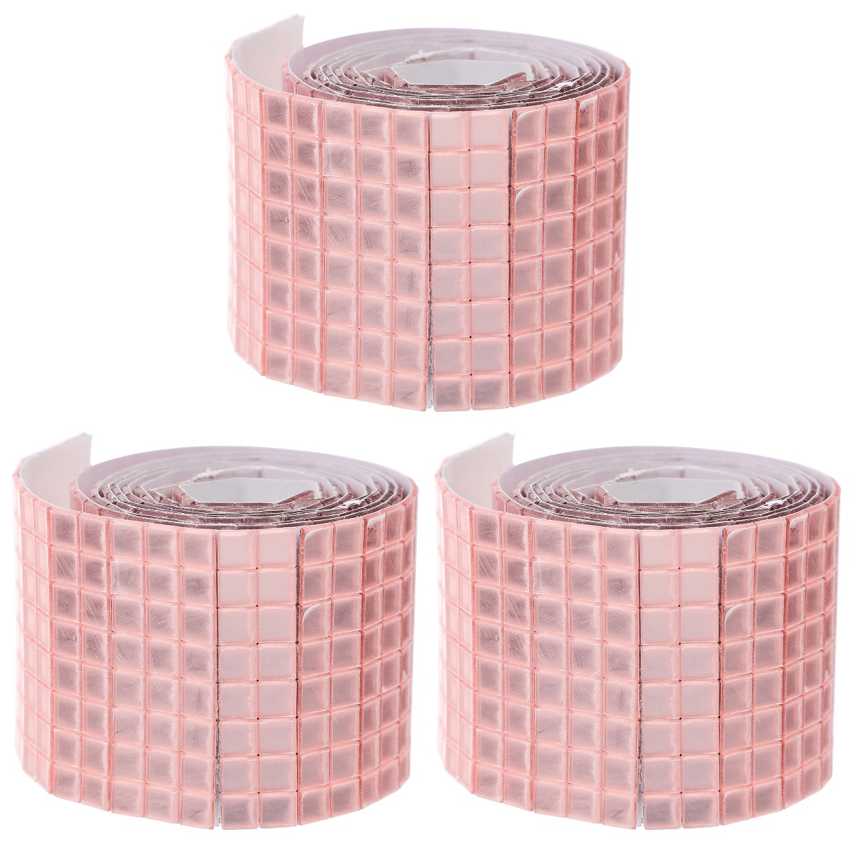 3 Rolls Selfadhesive Mosaic Tiles Mirror Mosaic Sticker DIY Acrylic