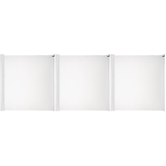 3 Rolls Splash Privacy Screen Frosted Static Window Film for Bathroom