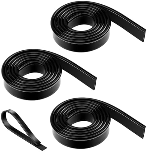 3 Rolls Squeegee Replacement Rubber Blades 41 Inch Silicone Black Blade ...