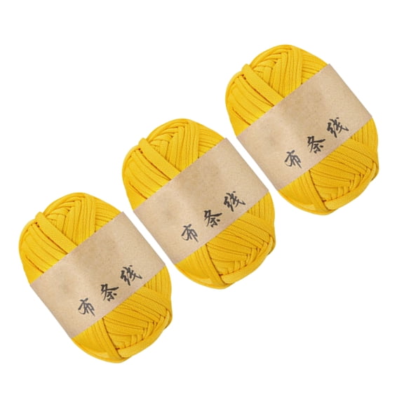 3 Rolls Stretchy Weaving Cord Thread 32.8Yard Per Roll Elastic Polyester Yarn For Knitting And Weaving Home Decoration