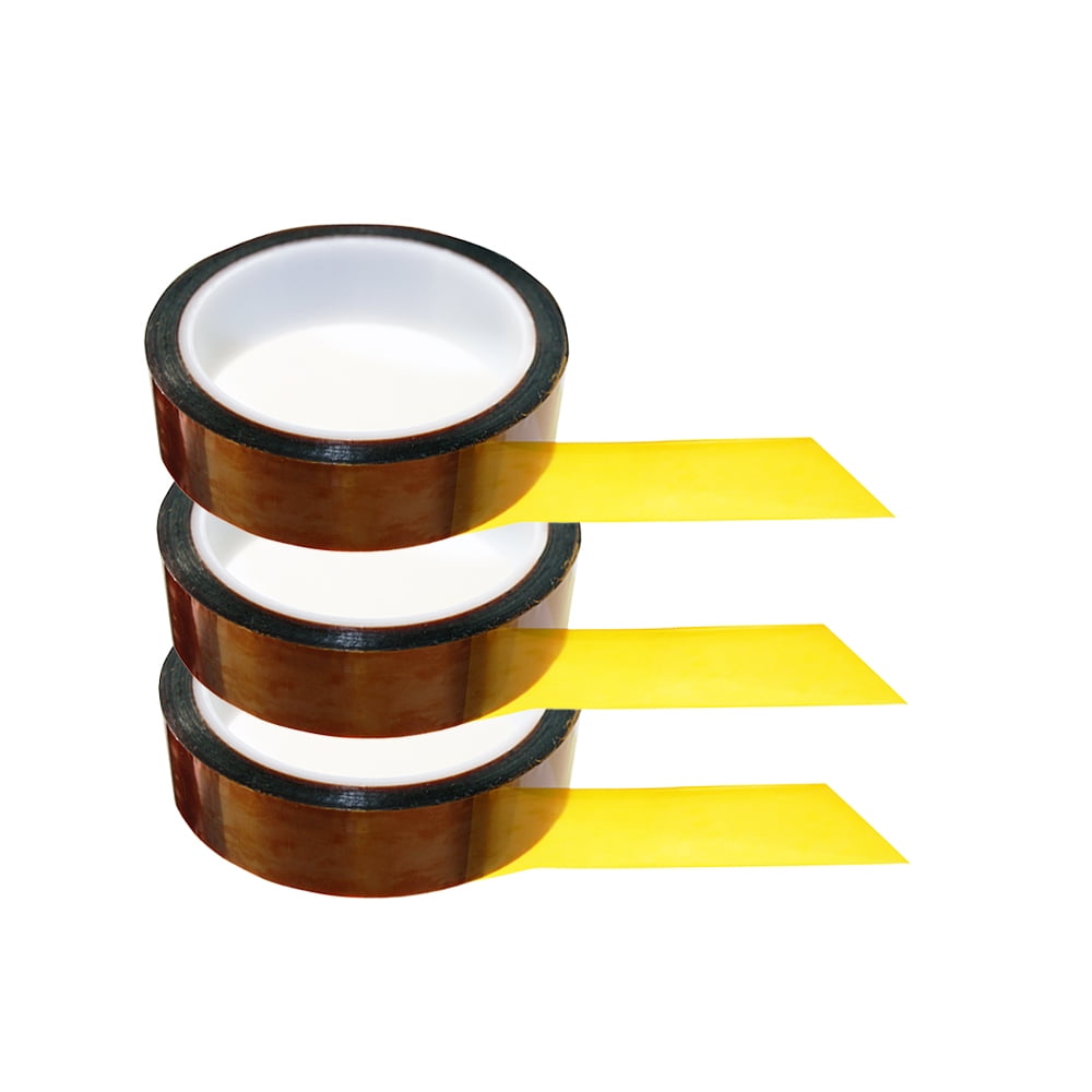 3 Rolls Tapes Master 1 Mil 1 inch x 36 Yds Kapton Tapes Polyimide