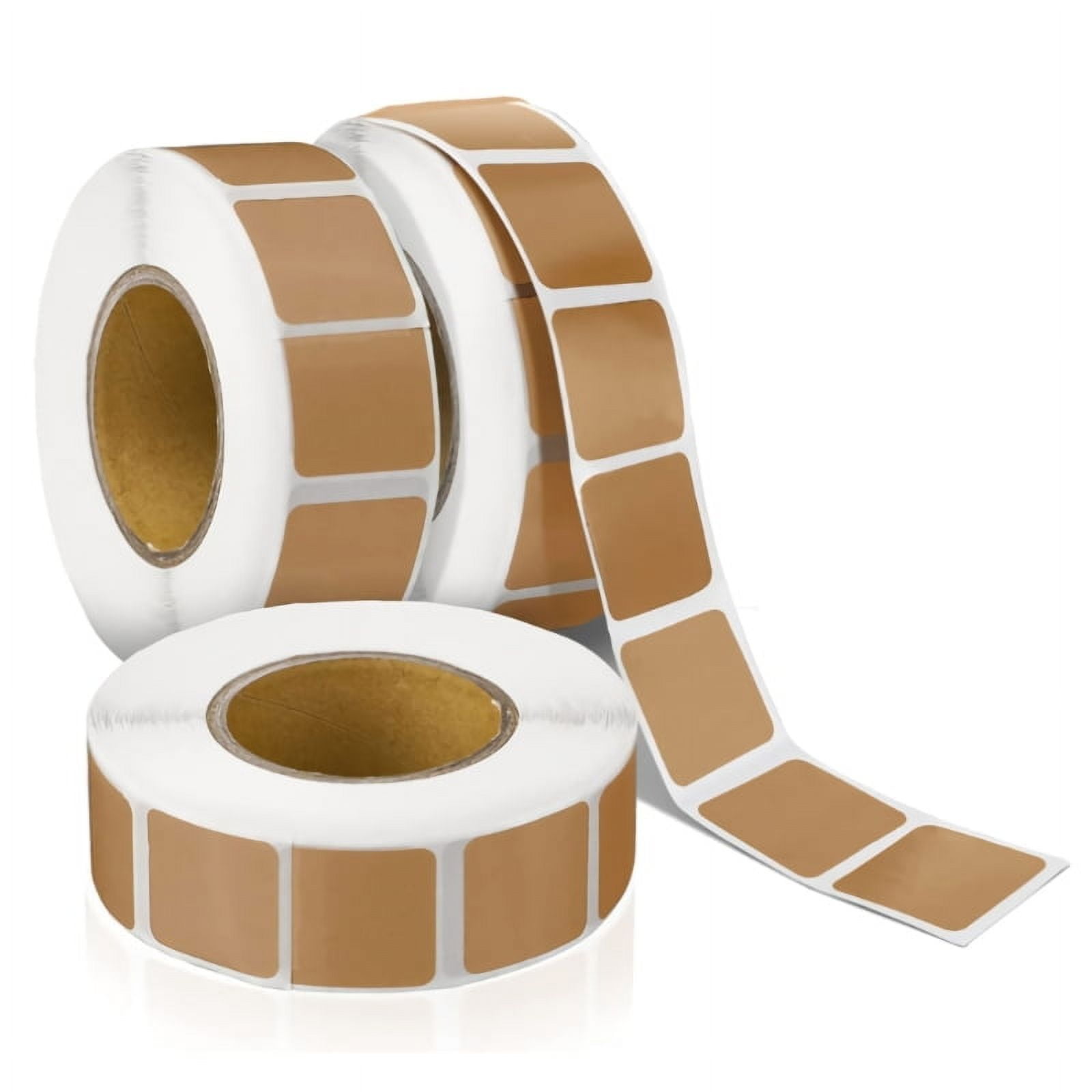 3 Rolls Targets Pasters Self Adhesive Targets Stickers, 3000pcs 0.85In Kraft Paper Shooting Targets Labels for Archerys