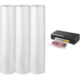 thumbnail image 1 of 3 Rolls Vacuum Sealer Bags Compatible with Anova & Foodsaver Vacuum Sealer, Commercial Grade Vacuum Sealer Bags (11 in x 16.4 ft) BPA Free Food Vac Bags for Food Storage, Sous Vide, 1 of 4