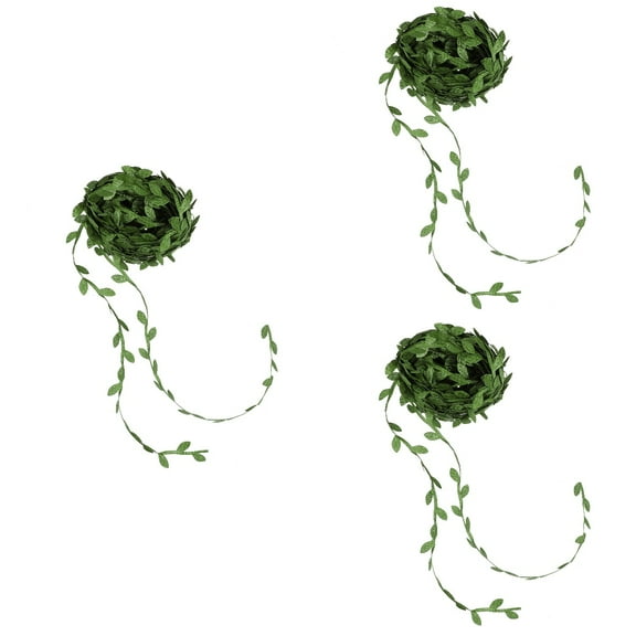 3 Rolls Vines for Bedroom Leaf Fake Artificial Plants Outdoor