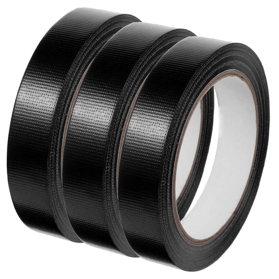3 Rolls Cloth Tape Strong Adhesive Black Duct Tape for Carpet Seam Repair No