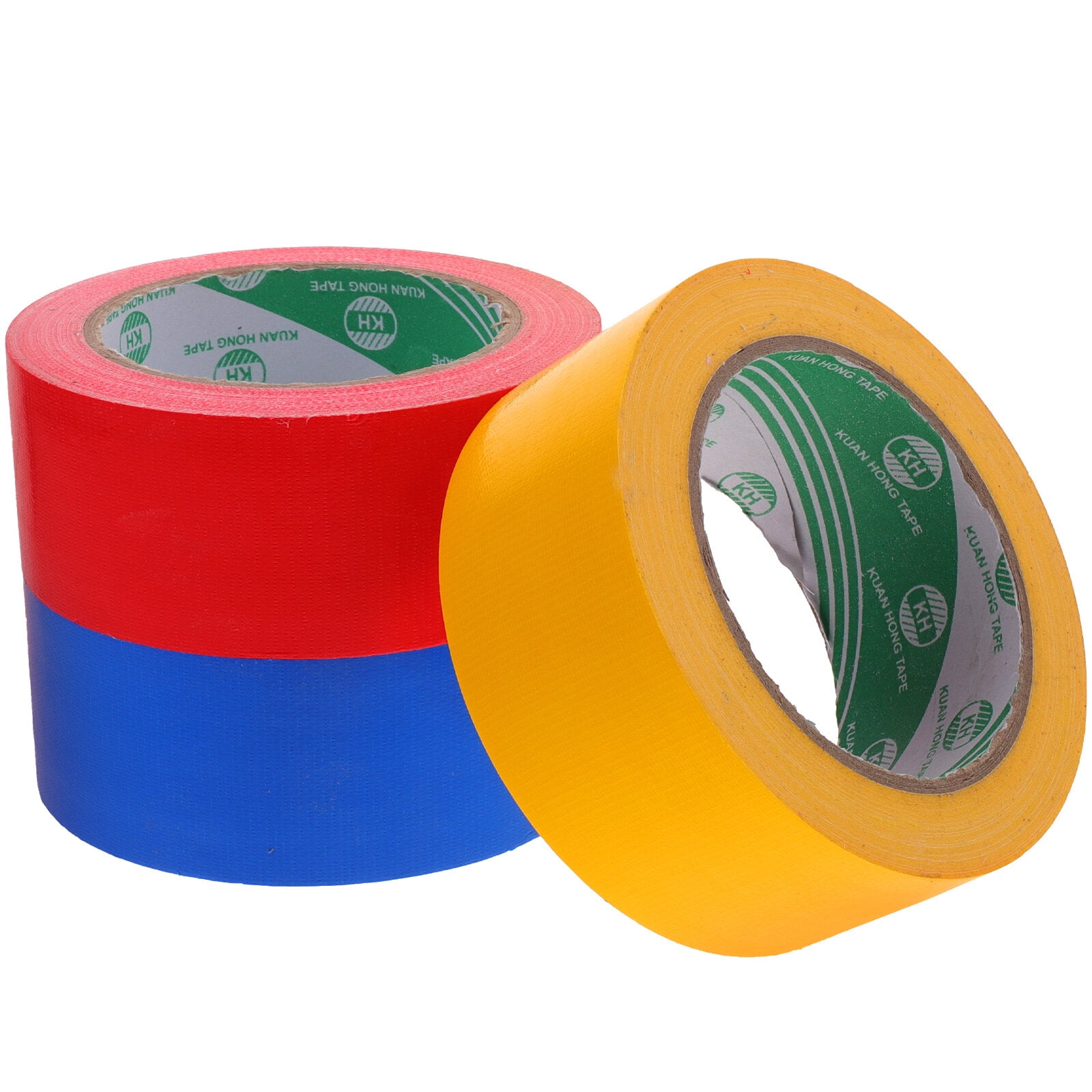 3 Rolls of Colored Duct Tapes Single Side Duct Tapes Practical Duct