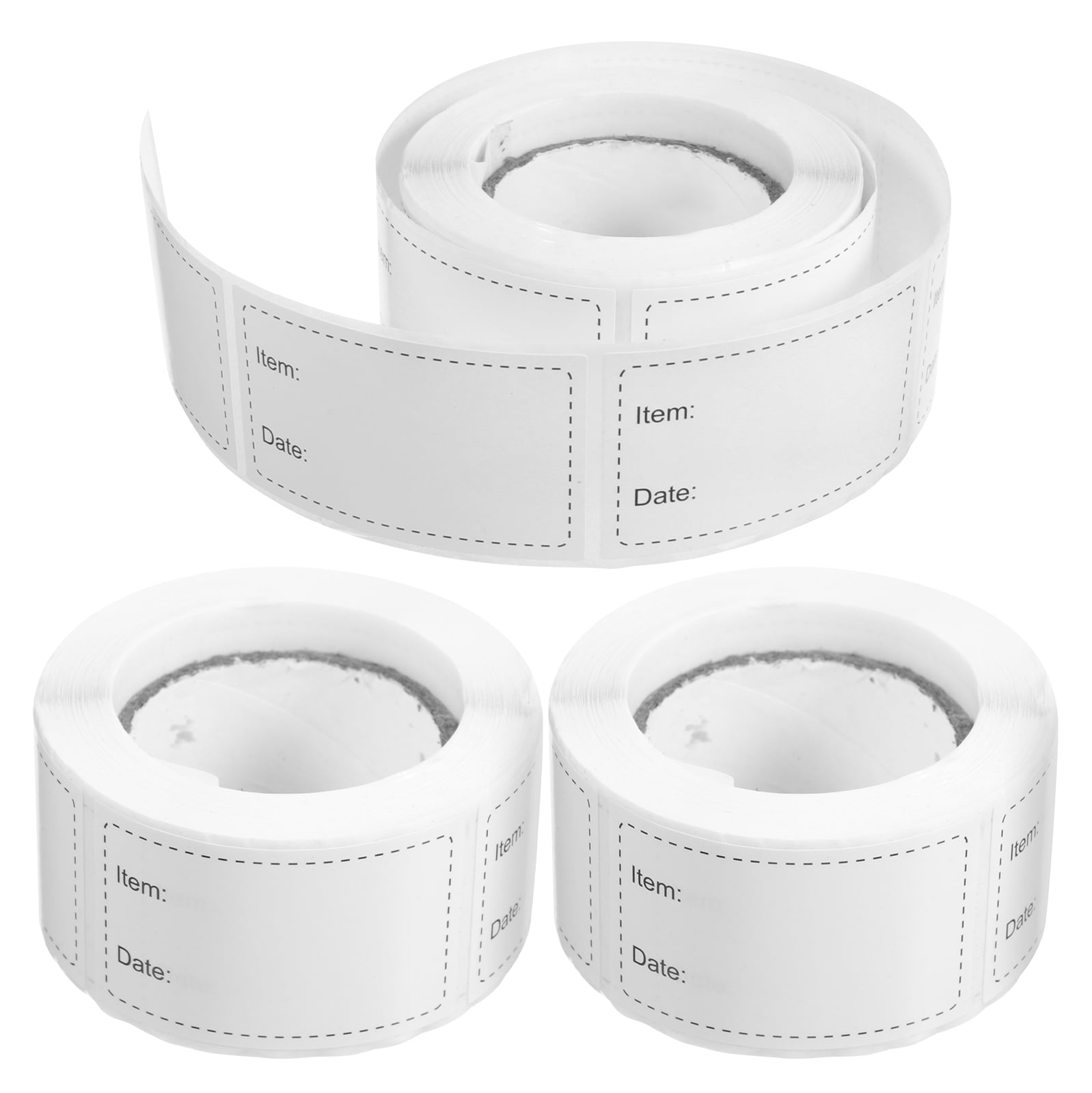 3 Rolls of Food Labels Stickers Food Container Labels Removable Food