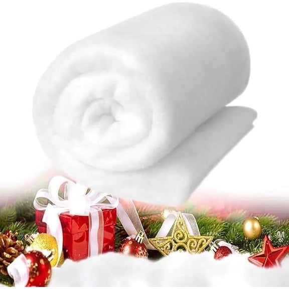 3 Rolls of Super Realistic Fluffy Artificial Snow Blanket Holiday Dcor & Winter Displays