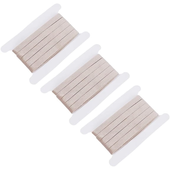 3 Rolls x 5 Yards(5m) Burlywood Velvet Ribbon Set 3/8"(10mm) Double-Sided Fabric Trim for Christmas Wedding Gift Wrapping Invitations Bridal Bouquets Making Decor for DIY