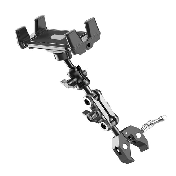 3. Rotating Tablet Clamp Stand Aluminum Adjustable Phone Mount Flexible Arm for Home