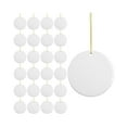 thumbnail image 1 of 3" Round  Double Sided Sublimation Ceramic Ornaments, 1 of 5