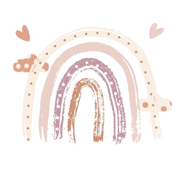 Rainbow In Clouds Edible Image Cake,Cupcake & Cookie Toppers, by TNCT (6 Count)