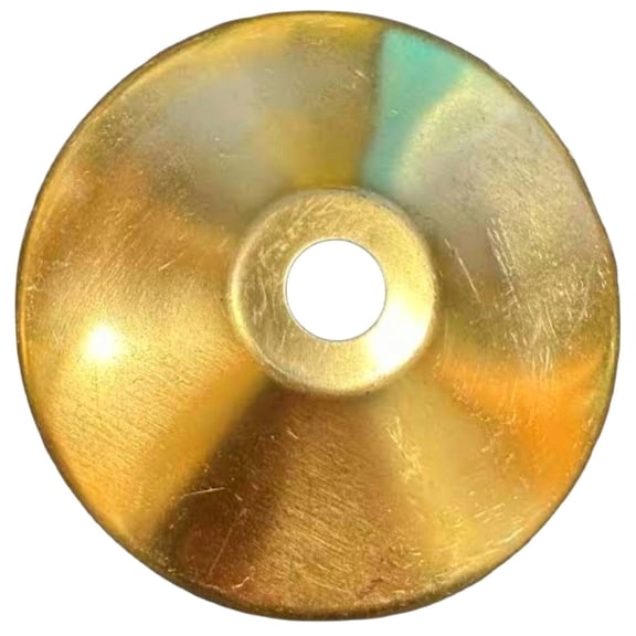 3" (2 15/16" actual) RD. Solid Brass Vase Cap for Lamp Fixtures & Other Crafts