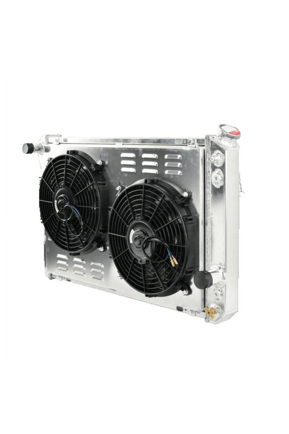 3 Row Aluminum Radiator 12V Slim Shroud Fan for 1982-1992 Chevy Camaro Firebird