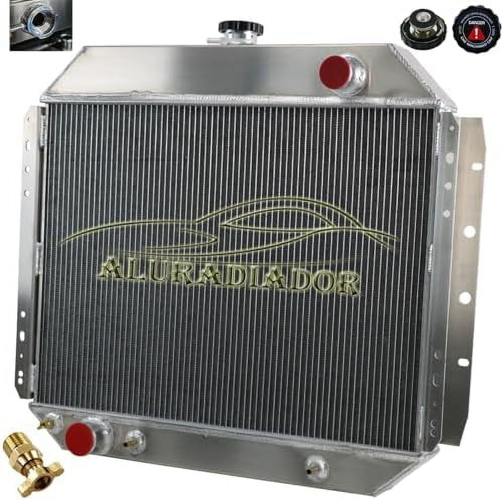 3 Row Aluminum Radiator for 1966-1979 1967 1968 1969 1970 Ford F100 ...