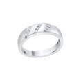 thumbnail image 1 of 3 Row Diamond Wedding Band in 10K Gold (1/6 cttw) (I-Color, SI3-I1 Clarity), 1 of 4