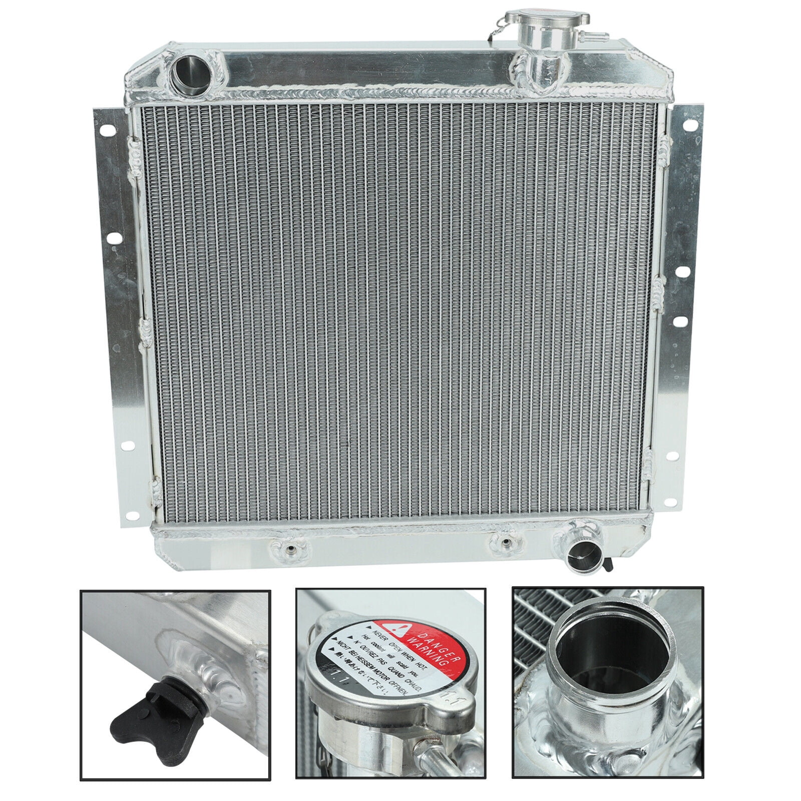 Fj70 Radiator 3 Row Full Aluminum Radiator For 1958-1984 Toyota Land Cruiser FJ40 ...