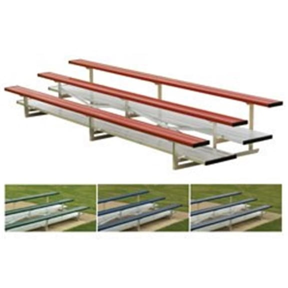 3 Row Tip N Roll Bleachers - 15 ft.