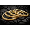 thumbnail image 1 of 3 Rows Rhinestone Bangle, Gold, 1 of 1