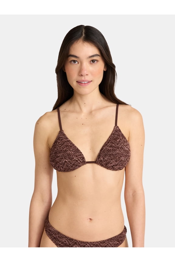 Warm Chocolate Bikini Top, Women's